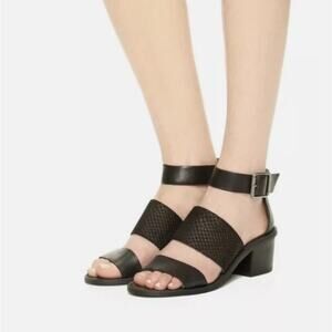 Madewell Warren Embossed Block-Heel Sandals size 8